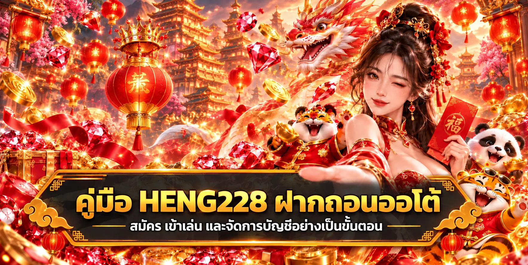 HENG228 ฝากถอนออโต้ คู่มือสมัครและใช้งาน
